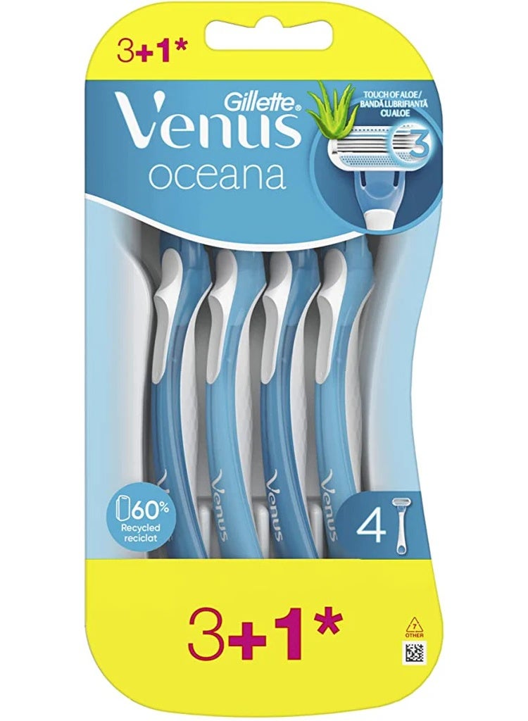 Gillette Venus Oceana women's razor 4 pieces